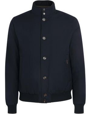 Moorer Waterproof Janos-Pum Bomber Jacket - Blue