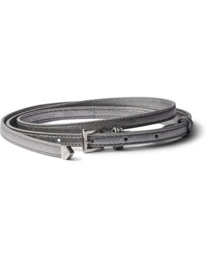 Prada Nappa Leather Belt - Grey