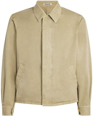AURALEE Cotton Garment-Dyed Jacket - Natural