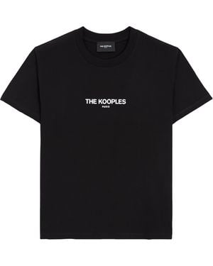 The Kooples Cotton Logo T-Shirt - Black