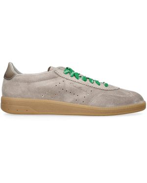 Santoni Suede Oly Pulse Trainers - Brown