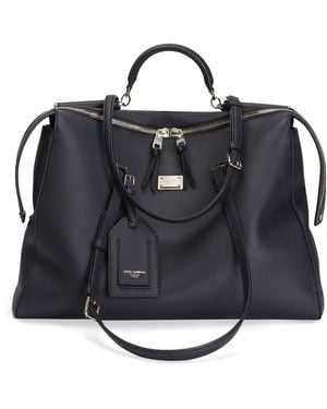 Dolce & Gabbana Leather-Blend Top-Handle Bag - Black