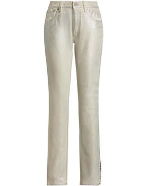 Ralph Lauren Barrett Mid-Rise Slim-Fit Jeans - Gray