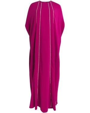 Marina Rinaldi Cape Embellished Maxi Dress - Pink