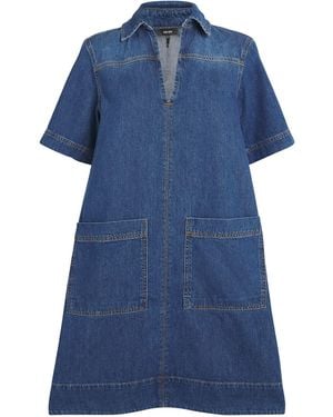 ME+EM Me+em Denim Swing Dress - Blue