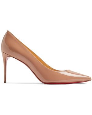 Christian Louboutin Kate Patent Court Shoes 85 - Brown