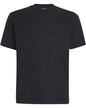 Emporio Armani Cotton Logo T-Shirt - Black
