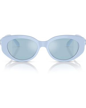 Swarovski Oval Sk6002 Sunglasses - Blue