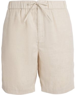 Frescobol Carioca Linen-Cotton Felipe Shorts - Natural