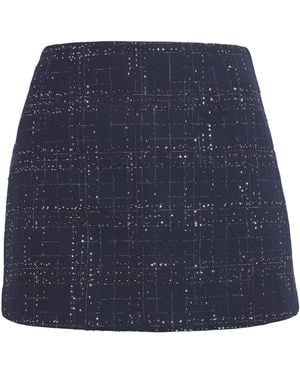 Maje Check Mini Skort - Blue