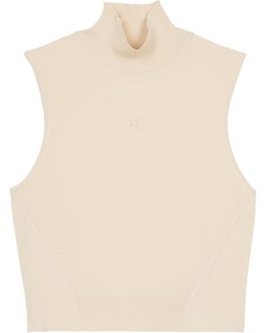 The Kooples High-Neck Tank Top - Natural