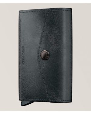 Secrid Vintage Leather Envelope Wallet - Black