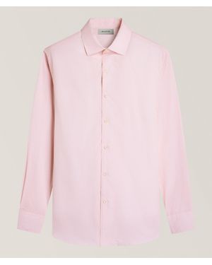 Bugatchi Alvin Basketweave Cotton Shirt - Pink