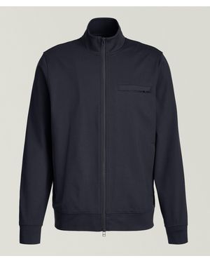 Patrick Assaraf Viscose-Blend Track Jacket - Blue