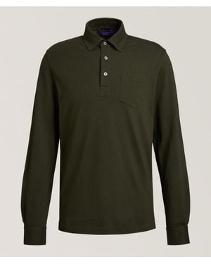 Ralph Lauren Cotton-Cashmere Piquã Polo - Green