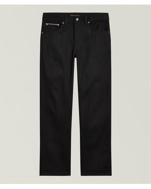 Nudie Jeans Rad Rufus Selvedge Regular Straight Jeans - Black