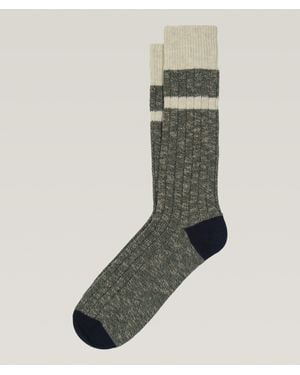 ANT45 Jura Ribbed Cotton Athletic Socks - Grey