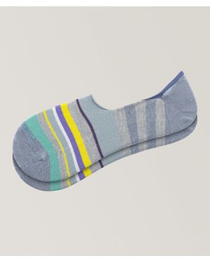 Marcoliani Multicolour Stripe Invisible Touch Socks - Blue