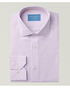 Robert Talbott Reynolds Cotton-Linen Dress Shirt - Purple
