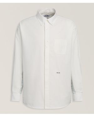 A.P.C. X Frgmt Contrast Check Print Cotton Shirt - White