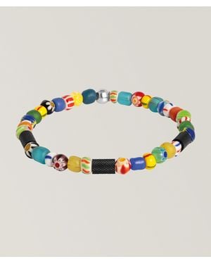 Tateossian Tutti Fruitti Multicolour Glass Beaded Bracelet - Blue