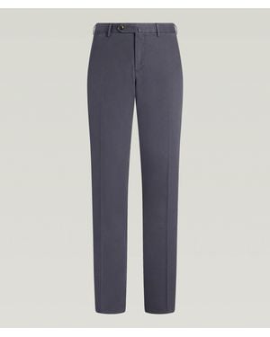 PT01 Slim-Fit Stretch-Cotton Gabardine Pants - Blue