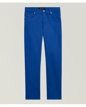 Kiton Bull Five-Pocket Denim Pants - Blue