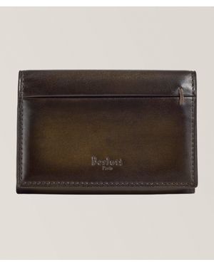 Berluti Venezia Leather Cardholder - Brown