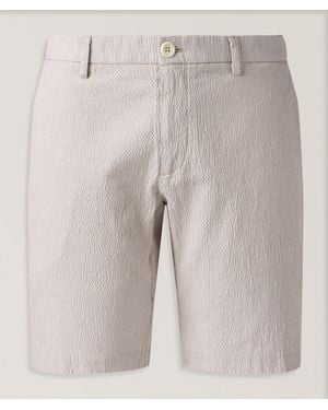 Dek ÂInfinity 360 Seersucker Pinstripe Bermuda Shorts - Natural
