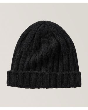 Gran Sasso Cable-Knit Cashmere Toque - Black