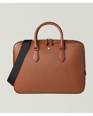 Montblanc Sartorial Leather Thin Briefcase - Brown