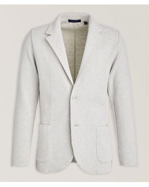 Patrick Assaraf Cotton Knit Sport Jacket - White