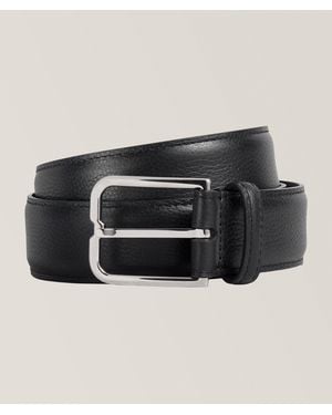 Berluti Grained Leather Belt - Black