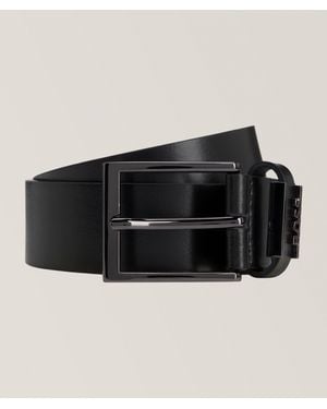 BOSS Cole Leather Belt - Black