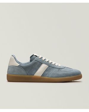 Tom Ford Archer Suede T-Toe Sneakers - Blue