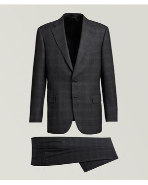 Brioni Brunico Checked Wool Suit - Black