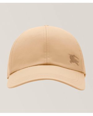 Burberry Cotton Gabardine Baseball Cap - Natural