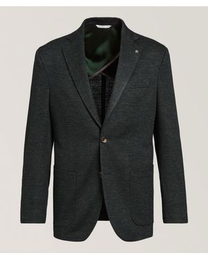 Jack Victor Hartford Mãlange Wool-Blend Sport Jacket - Black