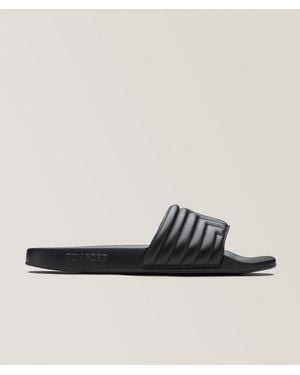 Tom Ford Harris Motif Leather Slide Sandals - Black