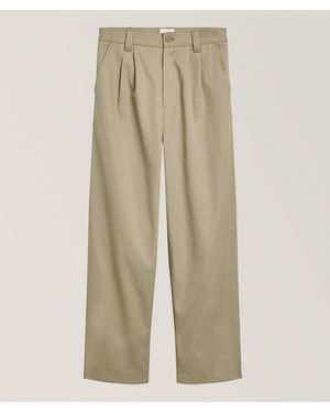 A.P.C. Ricky Organic Cotton Pleated Chinos - Natural