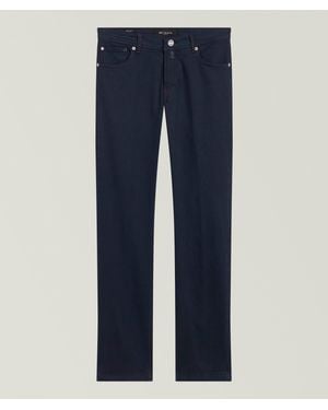 Kiton Bull Five-Pocket Denim Pants - Blue
