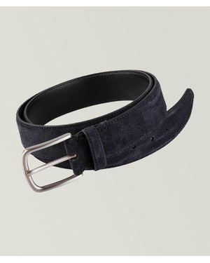 Harold Genuine Suede Dress Belt - Blue