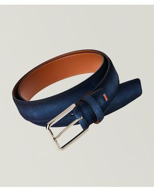 Santoni Suede Belt - Blue