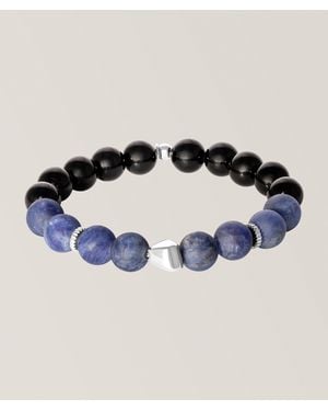 Tateossian Maxi Nugget Sodalite & Agate Beaded Bracelet - Blue