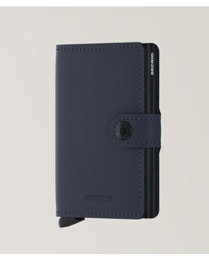 Secrid Matte Leather Miniwallet - Blue