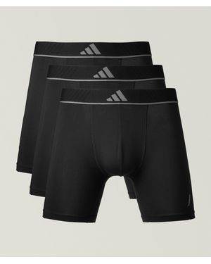 adidas Three-Pack Active Flex Boxer Brief - Black