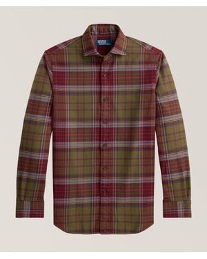 Polo Ralph Lauren Classic-Fit Plaid Flannel Shirt - Red