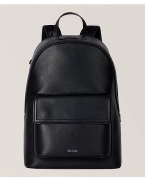 Paul Smith Leather Backpack - Black
