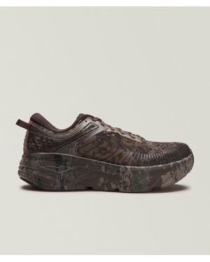Hoka One One X Beams Bondi 7 Camo Sneakers - Brown