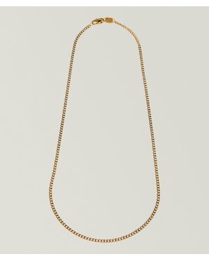 Pig & Hen Curb Chain Necklace - White